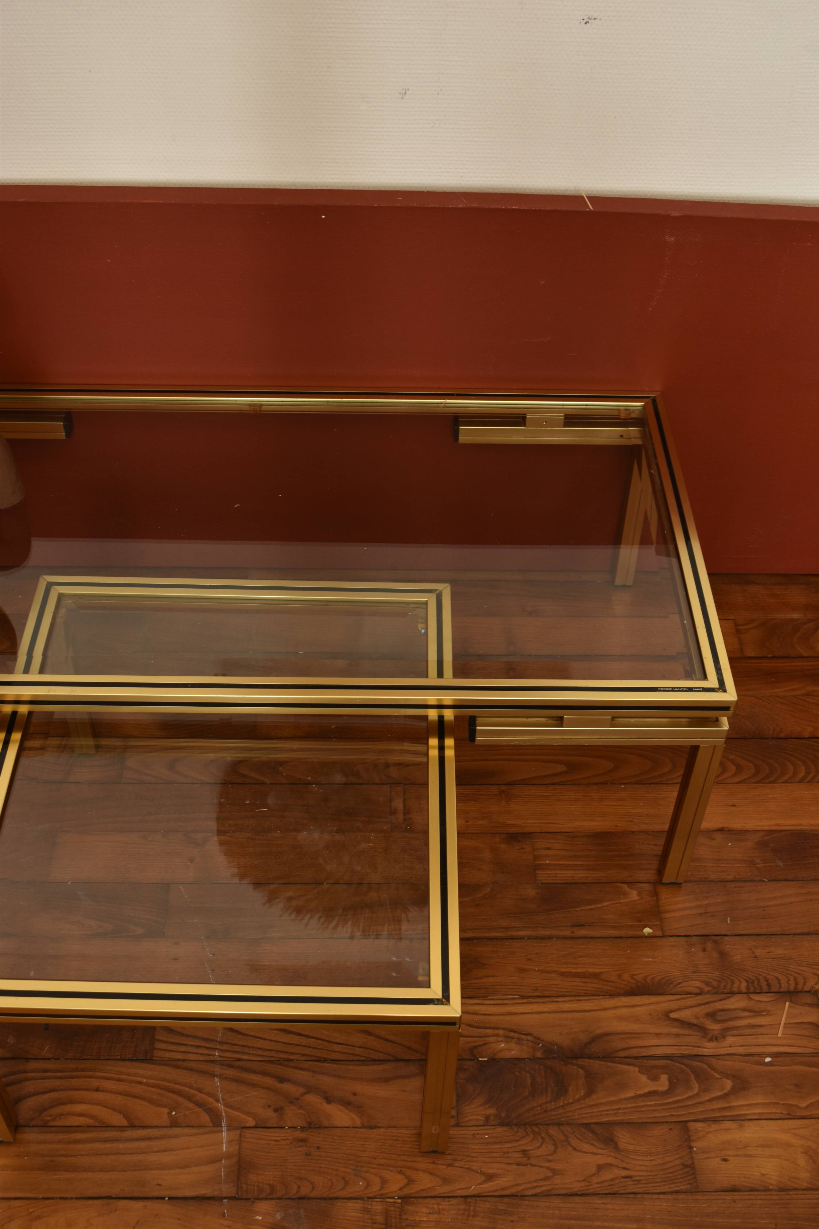 Pierre Vandel's coffee table and built-in sofa