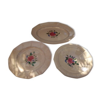 Set of 3 dishes Digoin