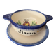 Breton bowl "Mamy" with its saucer, Pornic earthenware