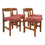 Set of 4 Guillerme et Chambron designer chairs, Votre Maison edition
