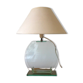 Lampe vintage en verre phénix créations années 90