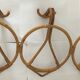Porte manteau rotin vintage