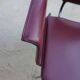 Ross Littell pour fauteuils Matteo Grassi en cuir Bordeaux et acier, ensemble de 2