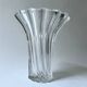Large crystal vase from Vannes, French crystal factory, 1970
