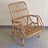 Vintage rattan armchair 1960
