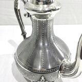 Silver metal teapot