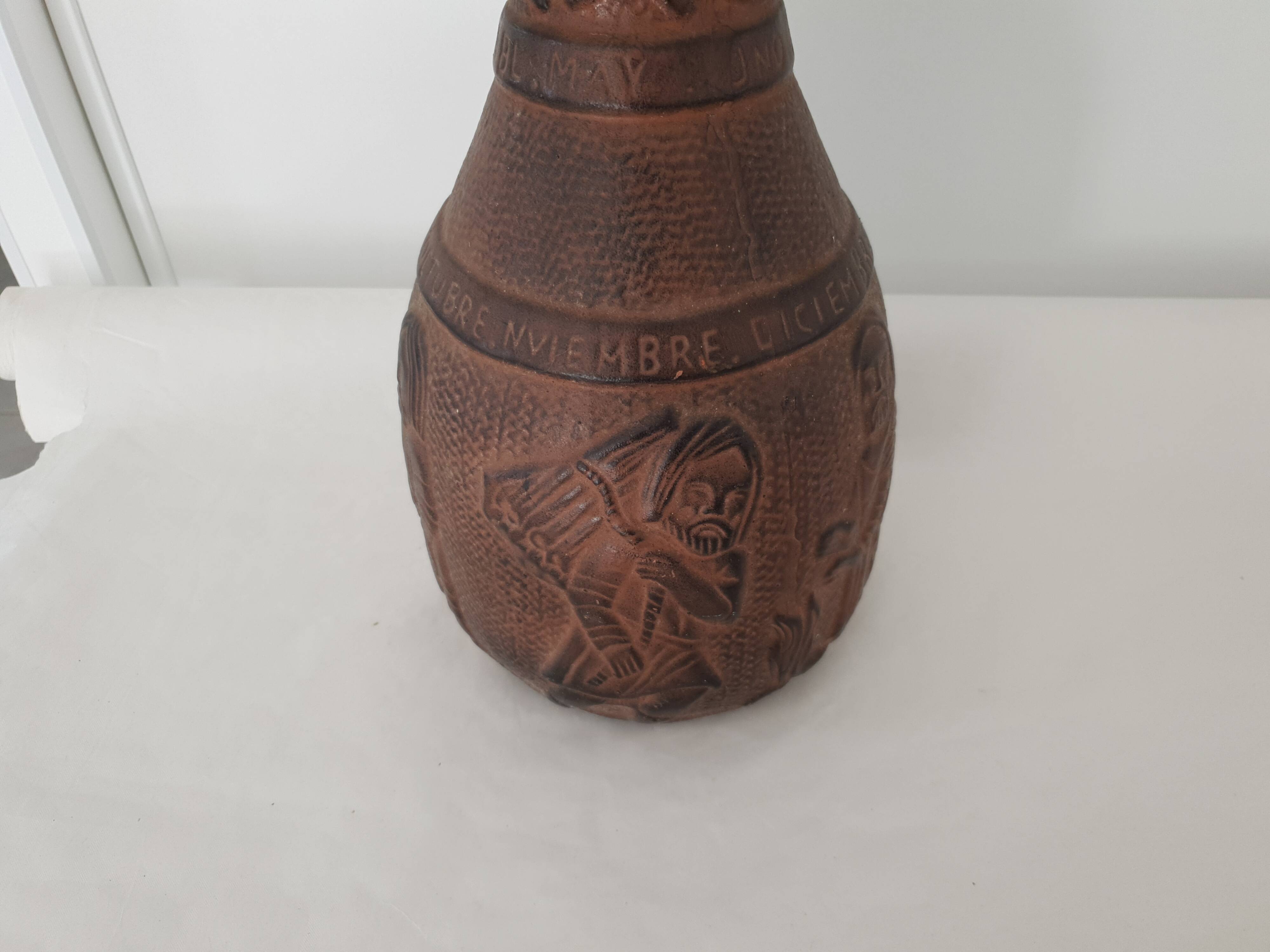 Large Medieval Style Terracotta Ceramic Vase - Height 53cm