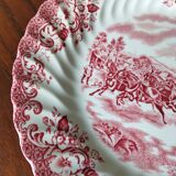 8 Johnson Bros "Coaching Scenes" English dessert plates