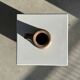 Large antique handmade stoneware candlestick H20