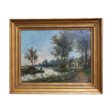 Painting "Flemish Landscape."