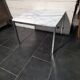 Table basse Roche Bobois en métal chromé dessus marbre,  1970