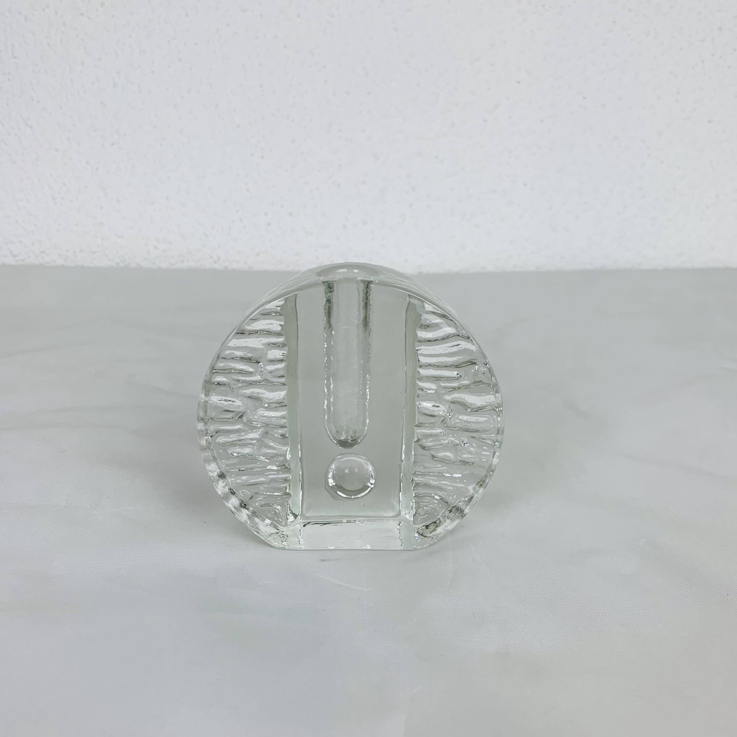 Walther Glass soliflore vase from the 70s, glass