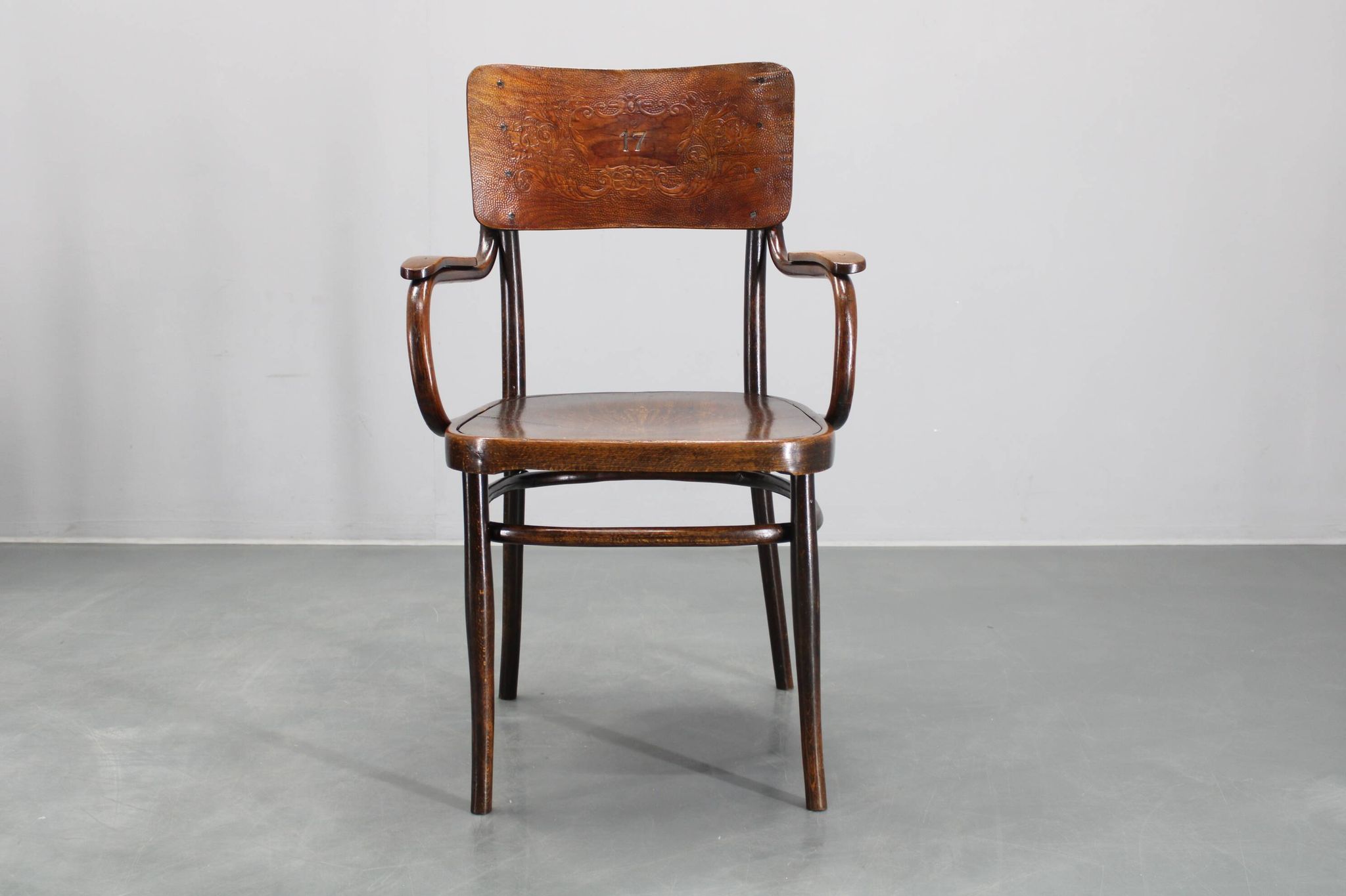 1940s Thonet beech chair no. 57, Czechoslovakia