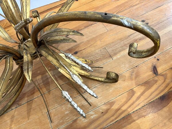 Table basse gerbes de blé Coco Chanel années 60