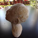 Child bust in terracotta