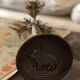 Bronze palm chandelier