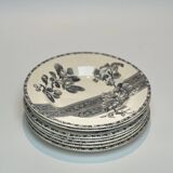 Floral iron earth plate