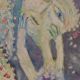 Original Swedish Oil on Canvas – “Figures” by JZON – Vintage, Framed
