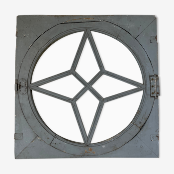 Fenêtre ronde lucarne « étoile » 1900