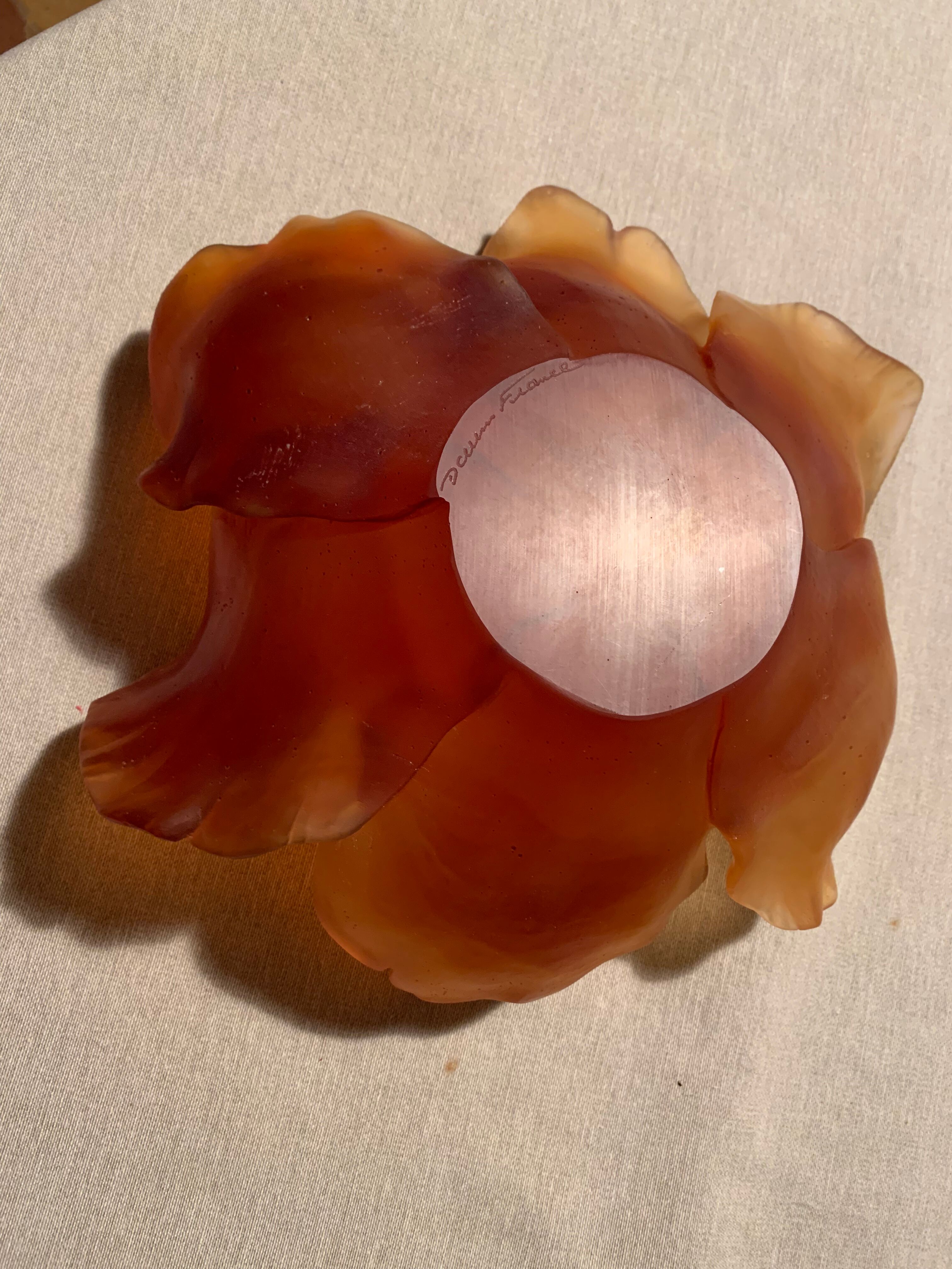 Daum Amber Tulip Cup