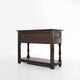 French 20th century oak side table with 2 drawers, ca. 1960