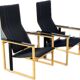 Paire de fauteuils Artza Noirs par Simo Heikkila