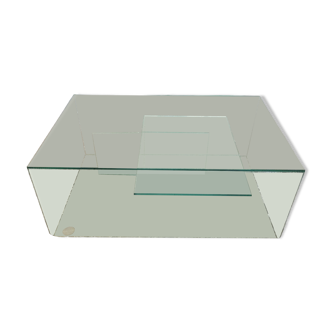 Glass coffee table