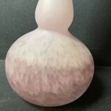 Soliflore vase named “Berluze or Galinette” – Marmoreal glass – Signed (illegible)