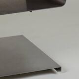 Stainless steel TV cabinet designed by François Monnet for Kappa / Uginox vintage Space Age circa 1970