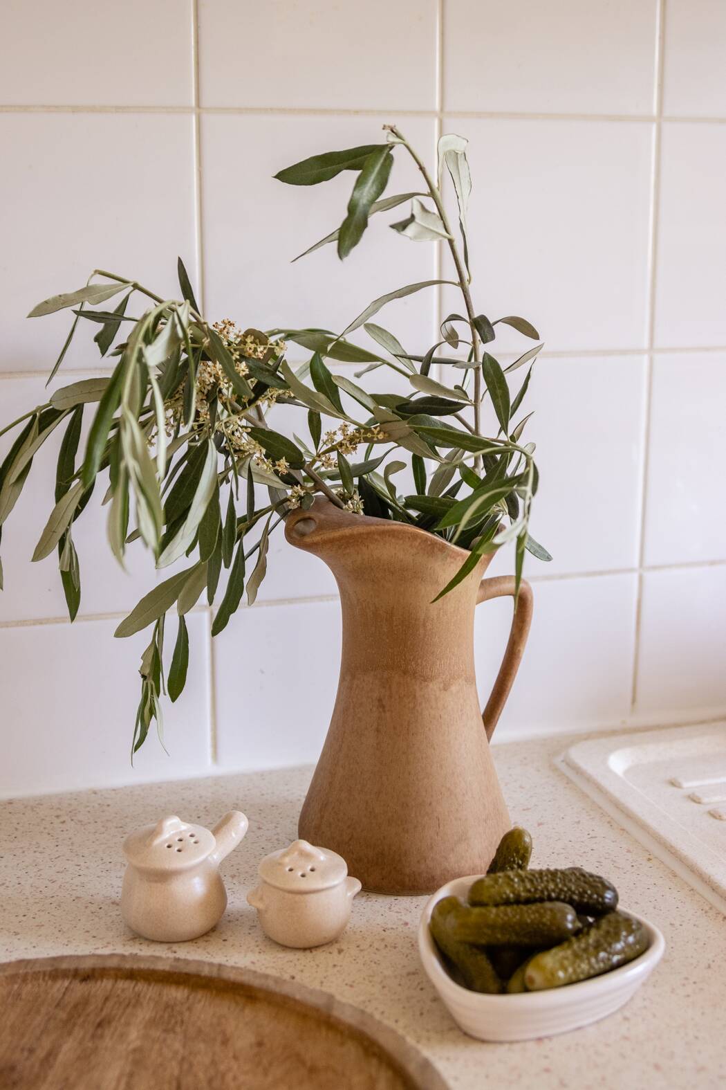 Vintage Ceramic Jug – Handmade Terracotta