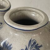 Cracked ceramic tulip vase circa 1980