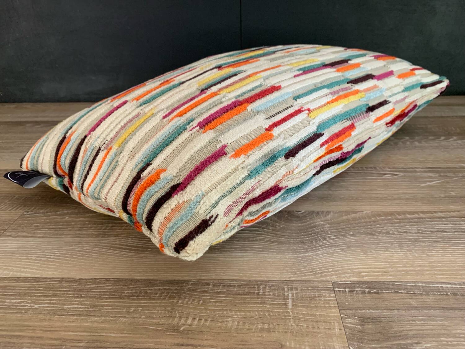 Coussin velours jacquard 30x50cm