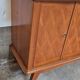 Enfilade 4 portes 1950-1960 pieds compas merisier