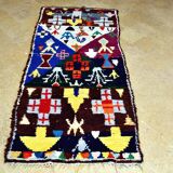 Moroccan Berber carpet Boucherouite 273 x 124 cm Excellent condition