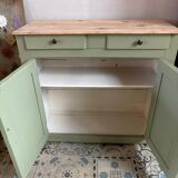 Old sage green sideboard
