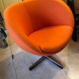 Vintage Scandinavian swivel armchair design by Sven Ivar Dysthe for Foraform 1965