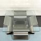 Coffee table in brushed steel 1970
