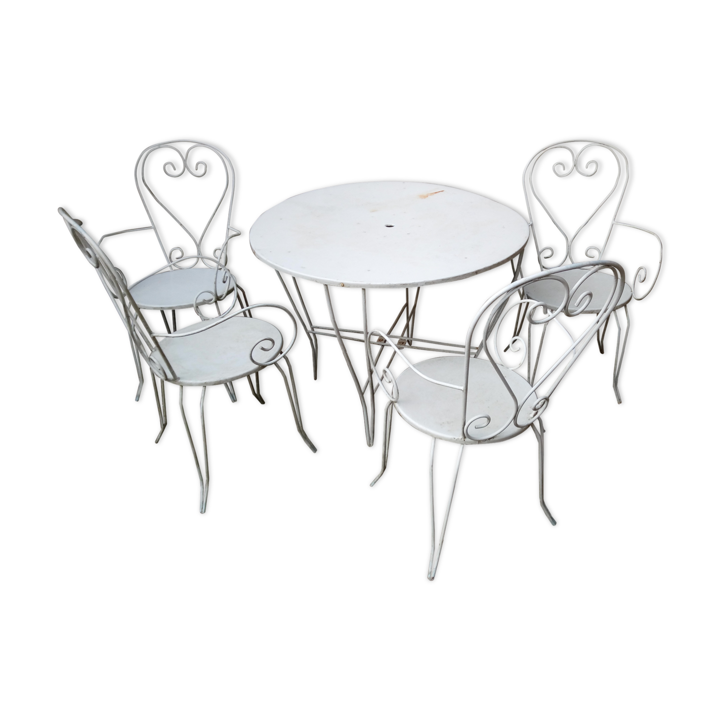 All garden furniture in wrought iron