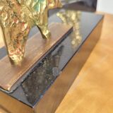 Gilded bronze bookends circa 1960