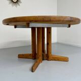 Antique solid pine table, Scandinavian design Rainer Daumiller, 70s