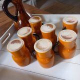 Old service 1 pitcher and 8 mugs/cups