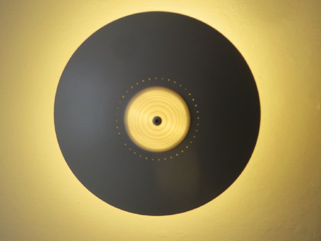 Luxo Norway disc ceiling light, 1970s