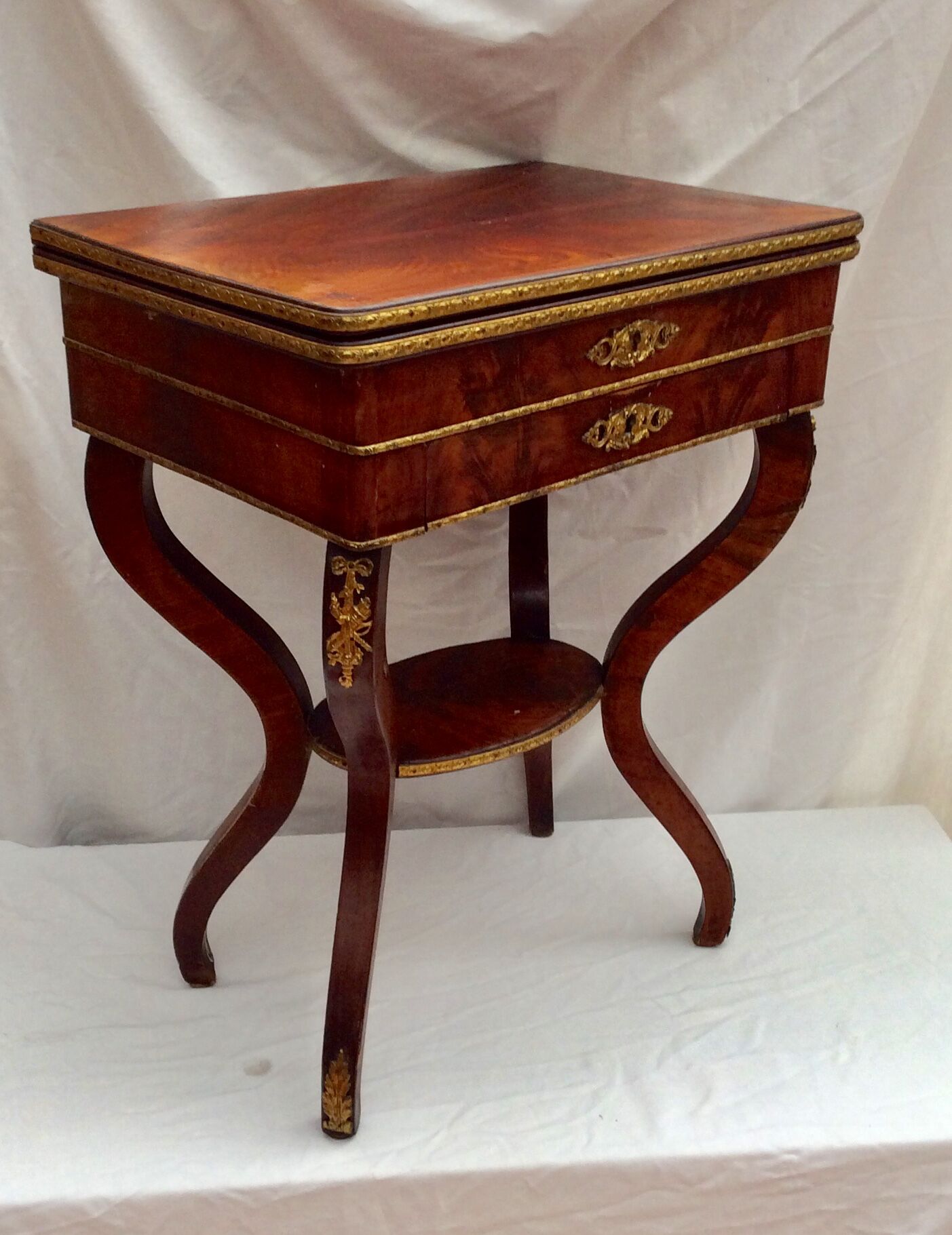 XlXth century wooden and bronze chiseled size: height -72cm- width -55cm Pr-38cm