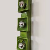 Vintage design green wall lamp Pan Keramik 1970