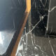 Pair of Art Deco bookends in black marble