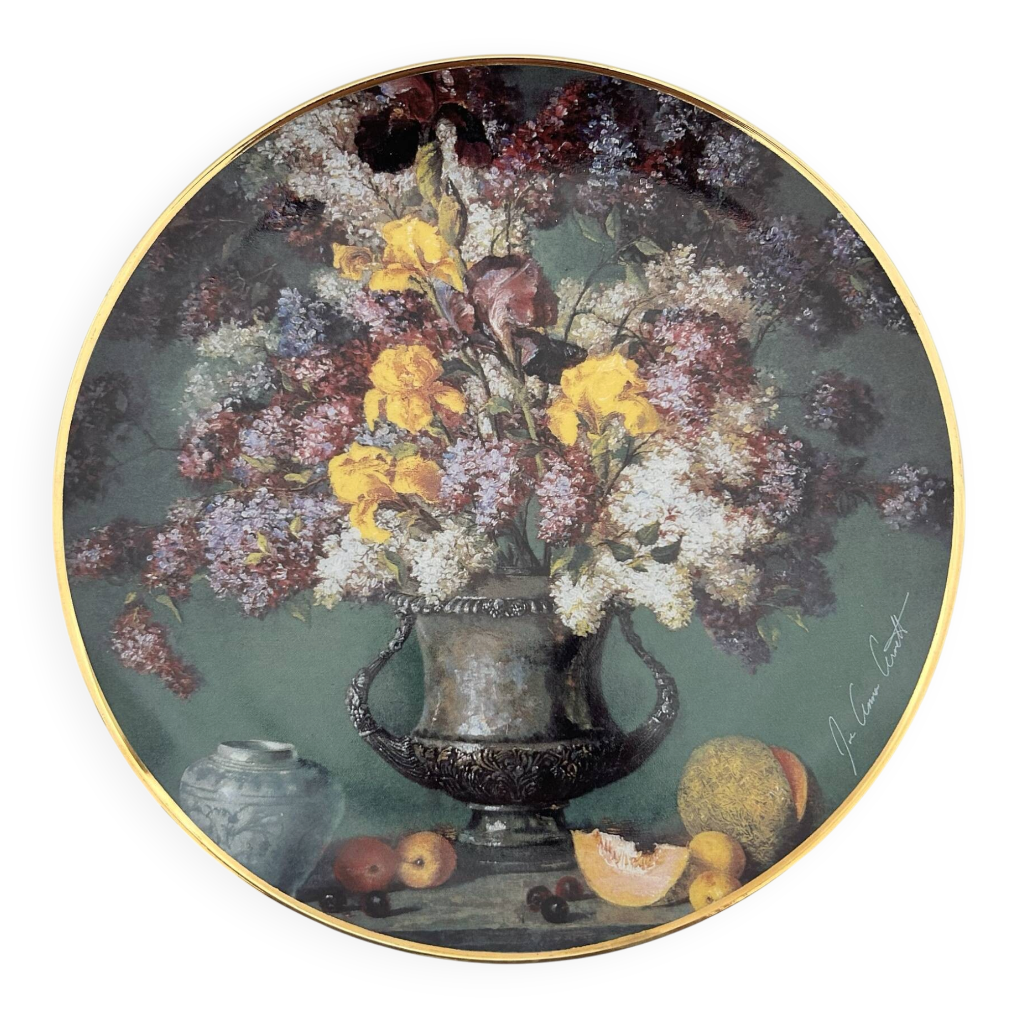 Assiette de collection anglaise signée et numérotée