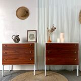 Paire de commodes vintage