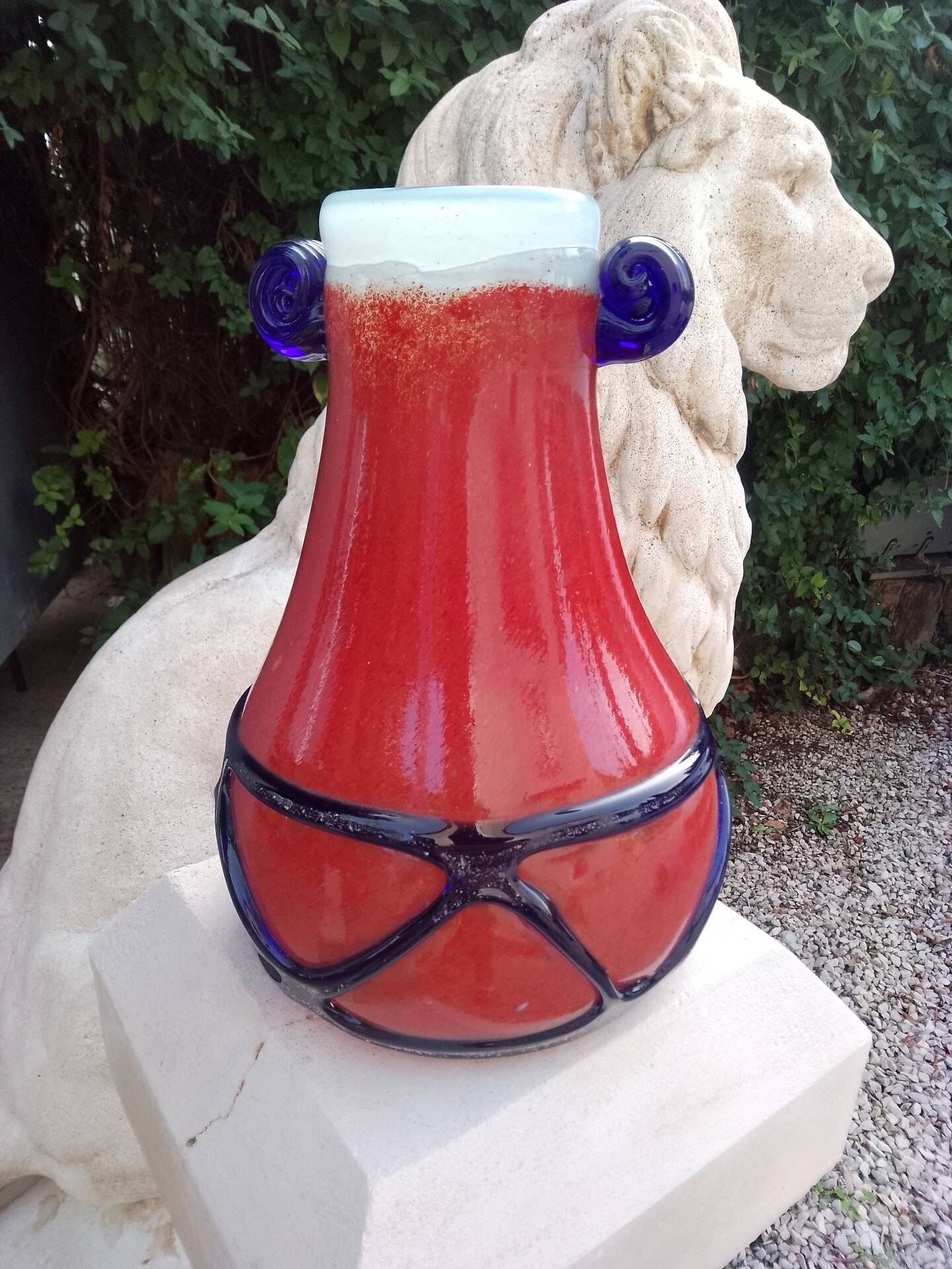 Murano Seguso Moretti Barovier excavation vase