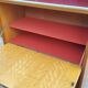 Library secretary of the 50s in blond oak compass feet