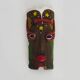 Vintage wall mask of Brazilian popular art by MOURA in clay.